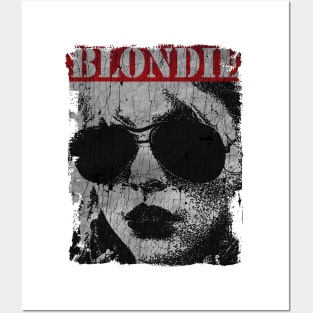 TEXTURE ART - BLONDIE ROCK WOMEN Posters and Art